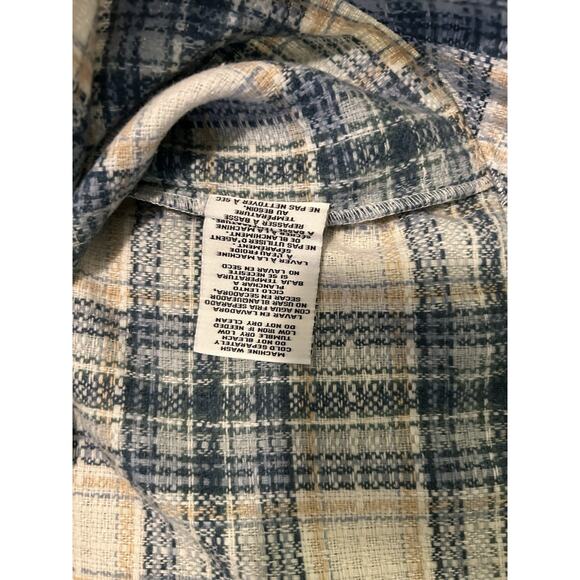 Boston Traders Shacket Plaid Green Womens Button M Outdoor Casual Comfort - Picture 15 of 16